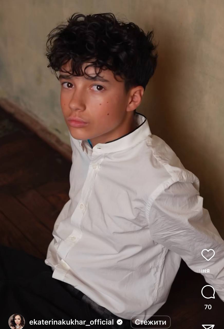 Катерина Кухар показала рідкісні кадри з 15-річним сином-красенем